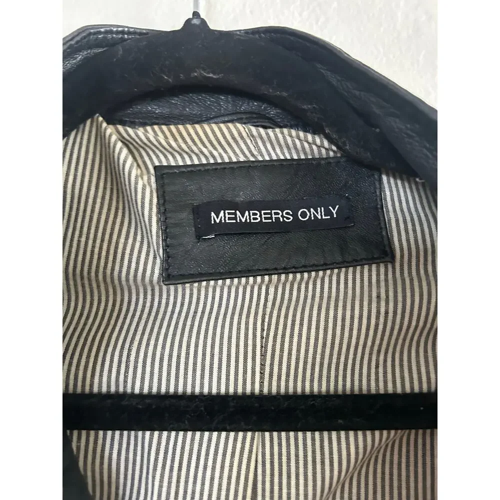 Members Only Leather Jacket - Picture 6 of 7
